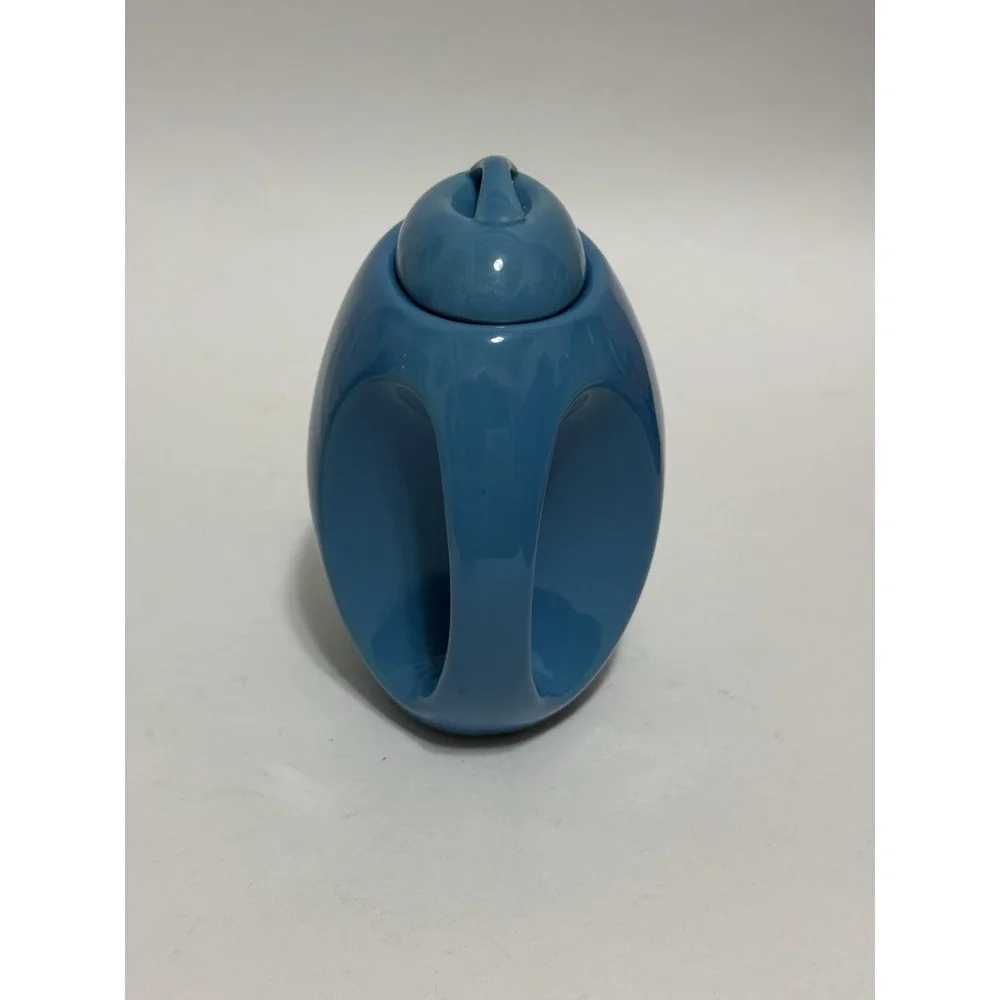 Schylling Blue 12 Oz Ceramic Teapot with Lid Perfect Condition